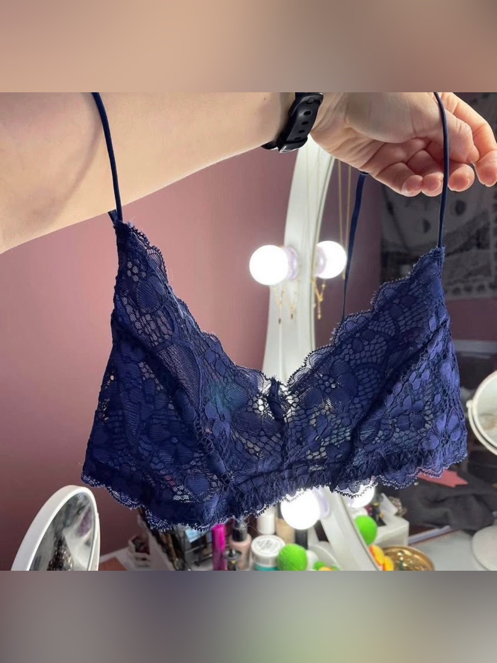 Honeydew Intimates Navy Lace Bralette